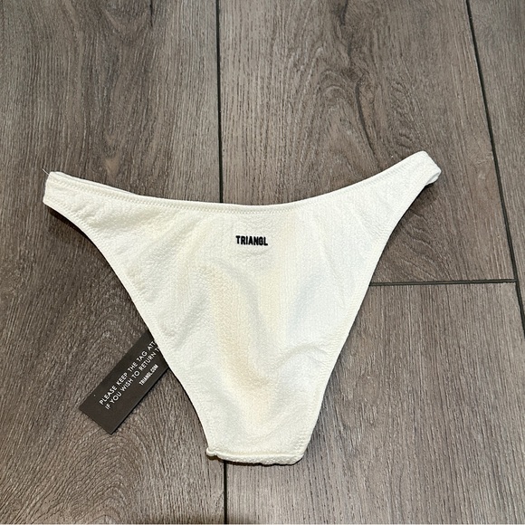 White Triangl Bikini Bottom - Picture 2 of 2